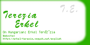 terezia erkel business card